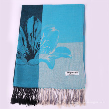 Lenço de inverno grande de Pashmina para senhoras para padrão jacquard